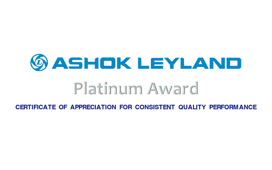 L&L Products India Receives Platinum Quality Award from Ashok Leyland Ltd
