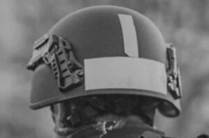 a soldier's helmet